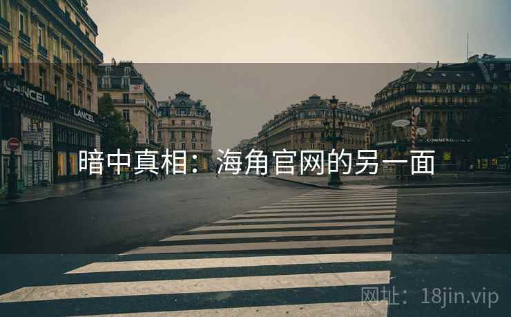 暗中真相：海角官网的另一面