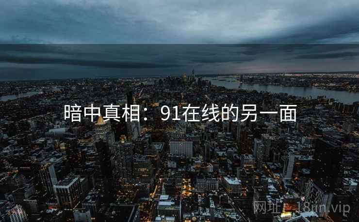 暗中真相：91在线的另一面