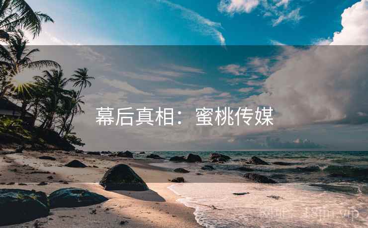 幕后真相：蜜桃传媒
