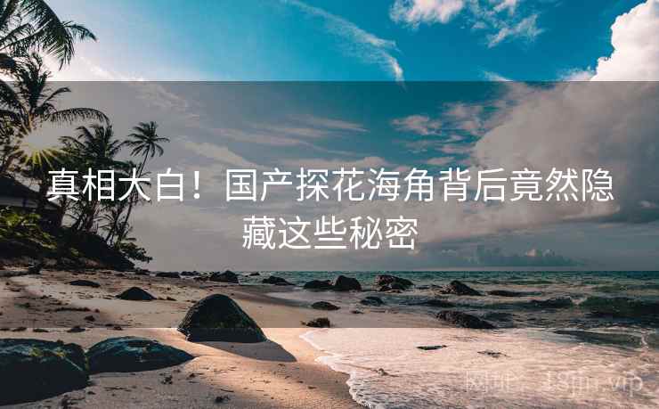 真相大白!国产探花海角背后竟然隐藏这些秘密 真相大白!国产探花海角背后竟然隐藏这些秘密